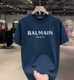 Premium Quality BALMAIN PARIS Logo Printed Men's T-Shirt