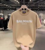 Premium Quality BALMAIN PARIS Logo Printed Men's T-Shirt - Image 6